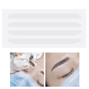 5 Pairs Premium Quality Disposable Microblading Eyebrow Shaping Templates Stickers Brow Drawing Guides for Makeup Artists and Beginners