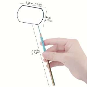 Premium Anti-Warping Root Eyelash Grafting Mirror with Anti-Fog Technology for Accurate Lash Placement and Beauty Tool