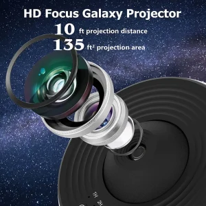 12 Scenarios Galaxy Night Light Projector with 360° Rotation and HD Projection for Kids Room Decor, Home Party, and Valentine’s Day Gift Ideas