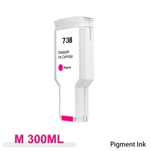 300ML 738 Ink Cartridge Compatible For HP DesignJet T850 DesignJlet T950 With High Quality Pigment Ink With One Time Chip