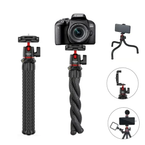 Universal 2-in-1 Camera Accessory: Phone Tripod and Extendable Selfie Stick for Stability and Convenience