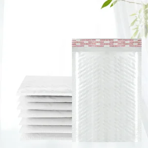 White Poly Bubble Mailers Self Seal Padded Envelopes for Shipping Gifts and Books