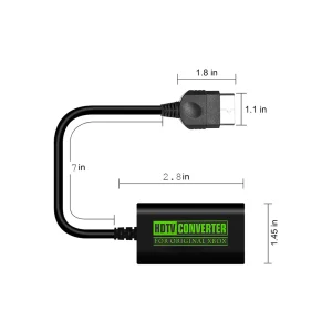 Xbox to HDMI Digital Video Converter for HDTV Projector TV with 480P 720P 1080i Resolution Support