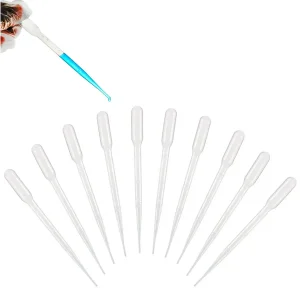 100Pcs Lot Laboratory Liquid Transfer Pipettes 1ml 2ml 3ml 5ml Plastic Disposable Graduated Container Droppers for Chemistry Biology Testing