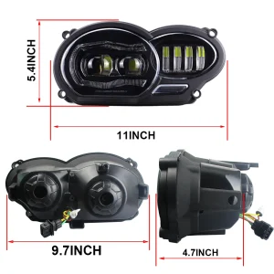 110W IP67 Waterproof LED Motorcycle Headlight for BMW R1200GS 2005-2012 and R1200GS Adv 2006-2013 with 50000hrs Lifetime