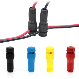 Waterproof Crimp Piercing Type Quick Connector for Outdoor Lighting Fixtures with Fastlock Terminal