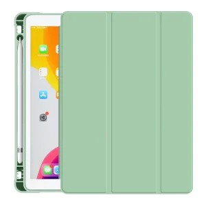 iPad Pro 11 2018 2020 2021 2022 Case with Pencil Holder, Compatible with 10.2 9th Gen 2021 and 8th Gen 2020, Smart Cover with Sleep Wake Function