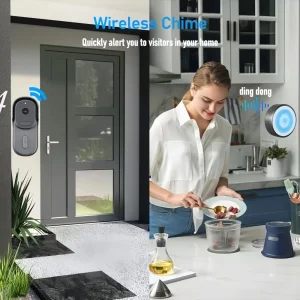 Wireless 1080P Outdoor Video Doorbell Camera with Motion Detection and Two-Way Audio