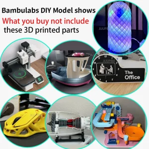 Wireless DIY Mouse Kit Hardware Components for Bambu Lab 3D Printed Models