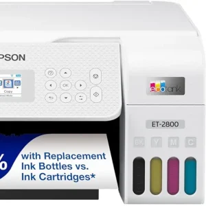 Epson EcoTank ET-2800 Wireless Color All-in-One Cartridge-Free Supertank Printer with Scan and Copy for Home Use