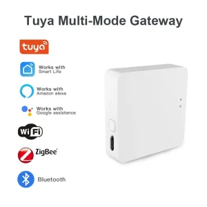 Wireless Smart Home Automation Hub with Multi-Mode ZigBee Bluetooth Connectivity and Voice Control Compatibility for Amazon Alexa and Google Home