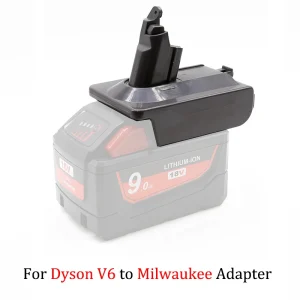 18V Lithium-Ion Battery Converter Adapter for Dyson V6 V7 V8 Series Handheld Vacuum Cleaners Makita Dewalt Milwaukee