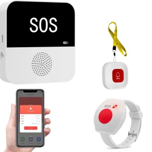 Elderly Caregiver Alert System with WiFi SOS Call Button and Mobile APP for Seniors Safety Monitoring