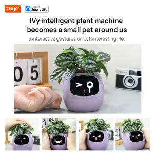 Intelligent Self Watering Planter with 7 Advanced Sensors and AI Technology for Easy Plant Care