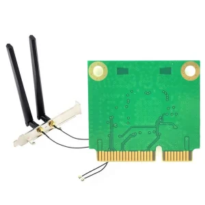 WiFi 6 RTL8852BE PCIE Networking Card with 2.4/5GHz Dual-Band and 574Mbps/1148Mbps Internet Speed for Laptops and Desktop Computers