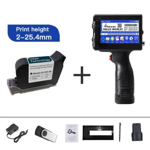 12.7mm High-Speed Handheld QR Code Label Printer for Carton Plastic Bag Metal Pipe