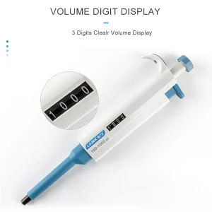 Accurate Adjustable Digital Micropipette for Laboratory Research with Autoclavable Low Parts and Ergonomic Design for Reducing Fatigue