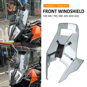 2019-2022 KTM 390 790 890 ADV Motorcycle Windshield Wind Deflector Screen Shield Visor Acrylic Rally Style