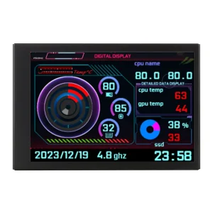 IPS Type-C Secondary Screen Computer Accessories for Hardware Information Display with USB Connectivity