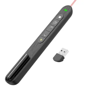 Wireless Presenter with Red Laser Pointer and Page Turning Function for PPT Presentations