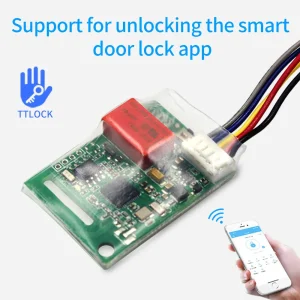 Wireless BLE Lock Module with RTC Clock Chip and Passive Switch for Door Access Control Systems