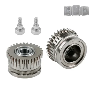 K1C Extruder Gear Kits All-metal Filament Drive Gears for Creality K1 Max K1 Extruders DLC-coated Nickel-plated High Hardness