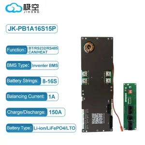 Intelligent 24V 36V 48V 100A 16S Lithium-Ion Battery Management System with CAN Bus Communication for Inventers and Off-Grid Systems