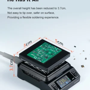 350°C High-Speed Mini Hot Plate with 3.7cm Height and 5cmx5cm Heating Area for Desoldering Circuit Boards