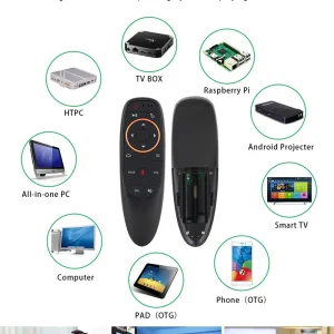 Long Range 2.4G RF Remote Control with Gyro and G-Sensor for Satellite Receiver and TV Box