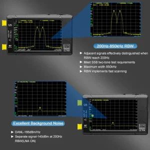 Wide Range 100kHz to 6GHz Handheld TinySA Ultra Signal Generator and Spectrum Analyzer for Ham Radio and Antenna Analysis