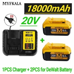 18000mAh 20V MAX Rechargeable Li-ion Battery Replacement for Dewalt DCB200 DCB201 DCB203 DCB205 Power Tools