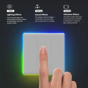 Wifi Enabled Smart LED Light Switch with Voice Control and Full Touch Access – SONOFF T5 Ultimate