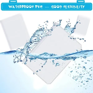 Waterproof Binder Pouches with 6-Hole Ring for A6 Notebook Planners and Cash Management