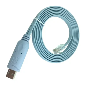 1.5M Long USB to RJ45 CAT5 Console Cable Cord for H3C Router Switch Configuration and Debugging