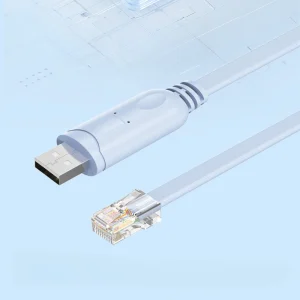 1.5M Long USB to RJ45 CAT5 Console Cable Cord for H3C Router Switch Configuration and Debugging