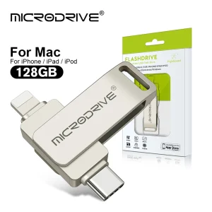 2 in 1 External Storage Devices Flash Drive for iOS Cell Phones with High Capacity Options