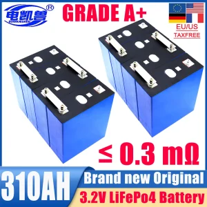 1-16pcs 3.2V 310Ah LifePO4 battery 12V 24V 48V suitable for RV camping vehicle solar high-quality A-class rechargeable battery