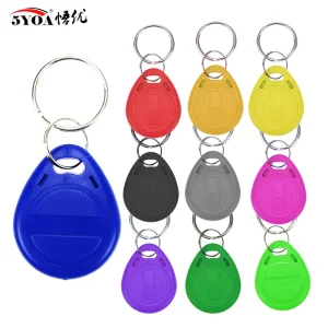 10PCS 125KHz T5577 EM4305 RFID Rewritable Proximity Keyfobs with Ring for Cloning and Duplicating ID Tokens