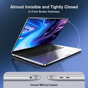 16.2 Inch MacBook Pro Magnetic Privacy Screen Shield Protector Fit for 2019 2021 2023 A2485 A2780 A2141 A2991 Laptop with Reversible Matte Glossy Finish and TAA Compliance