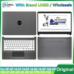 HP 14-CF 14-DF 14-DK 14-DP 14S-CR 14S-CF 240 245 G8 340 G5 TPN-I130 I135 Laptop LCD Back Cover Bezel Palmrest Bottom Case in Gray