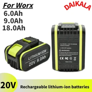 Worx 20V 9000mAh Lithium-ion Replacement Battery for WA3551 WA3551.1 WA3553 WA3641 WX373 WX390 Power Tools