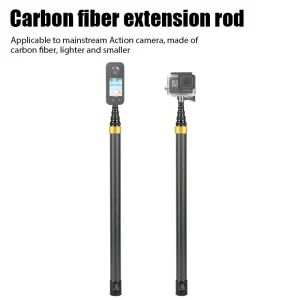 Invisible Extended Selfie Stick for Insta360 X3 GO 3 Action Camera and GoPro Accessory, 290CM Carbon Fiber Edition for Maximum Reach