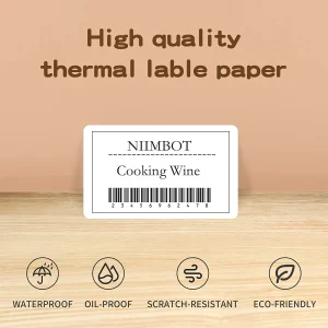 Waterproof Thermal Label Sticker Paper for NiiMBOT B21 B3S B1 Printers