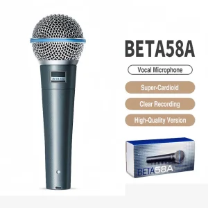 High-Quality Wired Handheld Microphone for Recording Studios and Live Performances