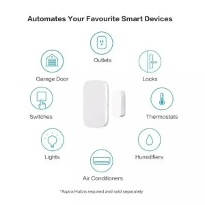 Aqara Smart Door Window Sensor with Zigbee Wireless Connection for HomeKit and MiHome Automation