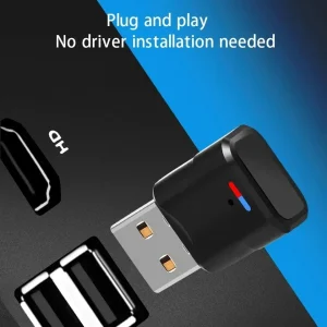 Wireless Bluetooth 5.3 Audio Adapter for PS5 PS4 PC with 3D Stereo HD Sound and Dual Audio Streaming