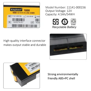 KingSener Replacement Battery For Physio-Control LIFEPAK 1000 Defibrillator 12V 4500mAh/54WH Fast Delivery