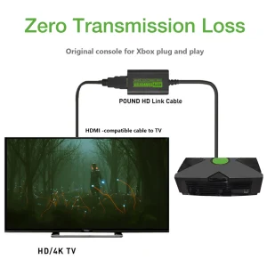 XBOX HDMI Converter Digital Video Audio Adapter for HDTV Projector TV Monitor 480P 720P 1080P