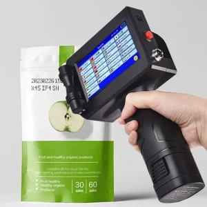 Portable QR Code and Date Batch Number Printing Machine for Plastic Bags and Bottles with 12.7mm Printing Height and Universal Type