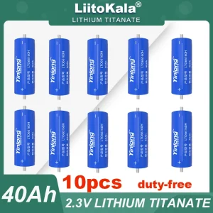 Yinlong 2.3V 40Ah LTO66160 Lithium Titanate Battery with 10C Discharge Rate for Low Temperature Applications